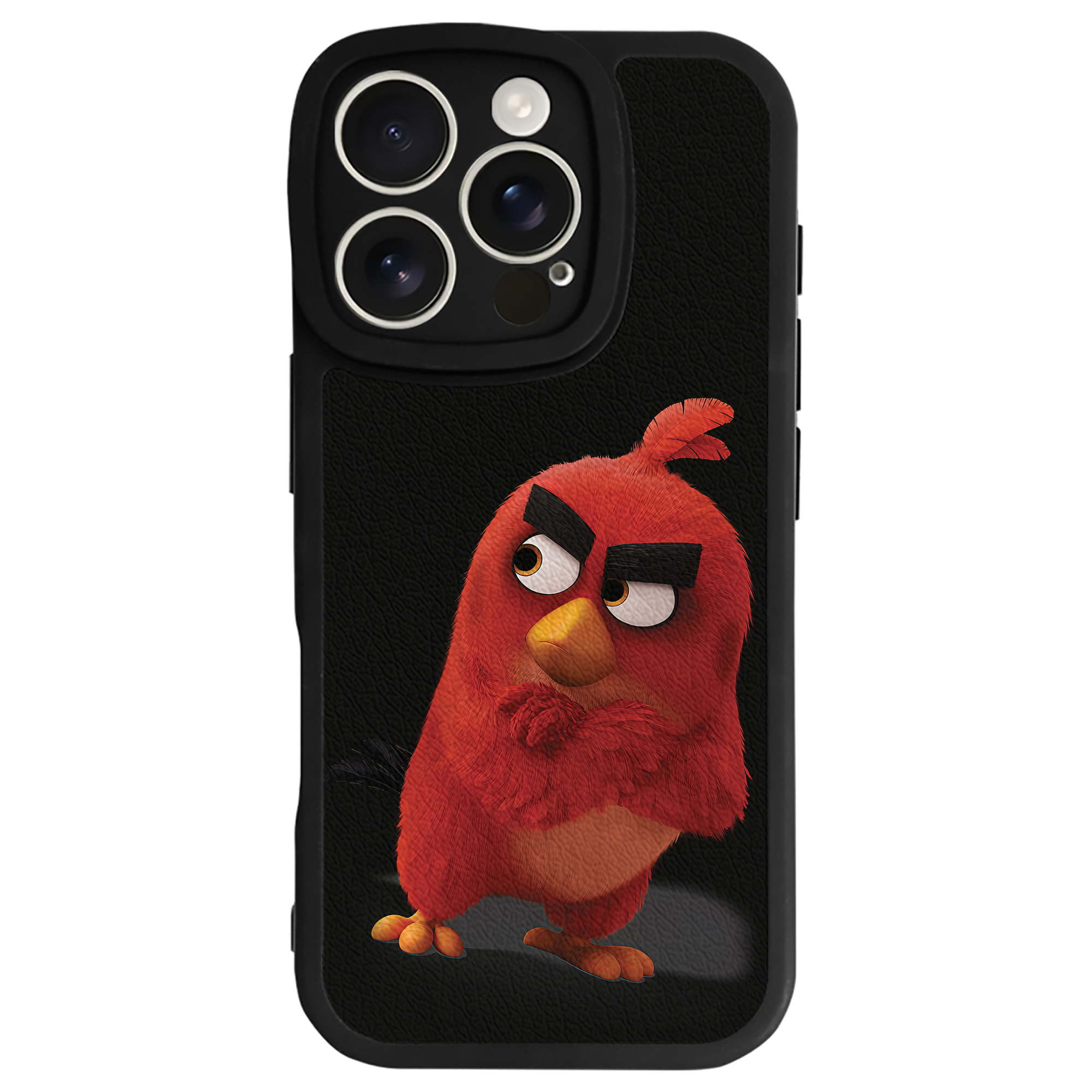 （画像用） Angry Birds アングリーバード 【iPhone 16シリーズ対応】シリコンスマホケース（レザー調） 材質：シリコン